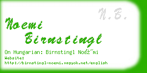 noemi birnstingl business card